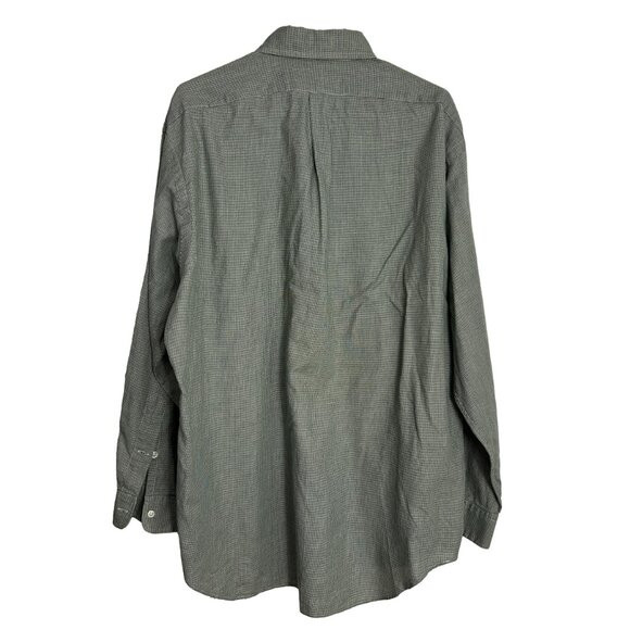 Ralph Lauren Blake Button Down Shirt Size Large Cotton Brown Pony Houndstooth - Picture 3 of 11
